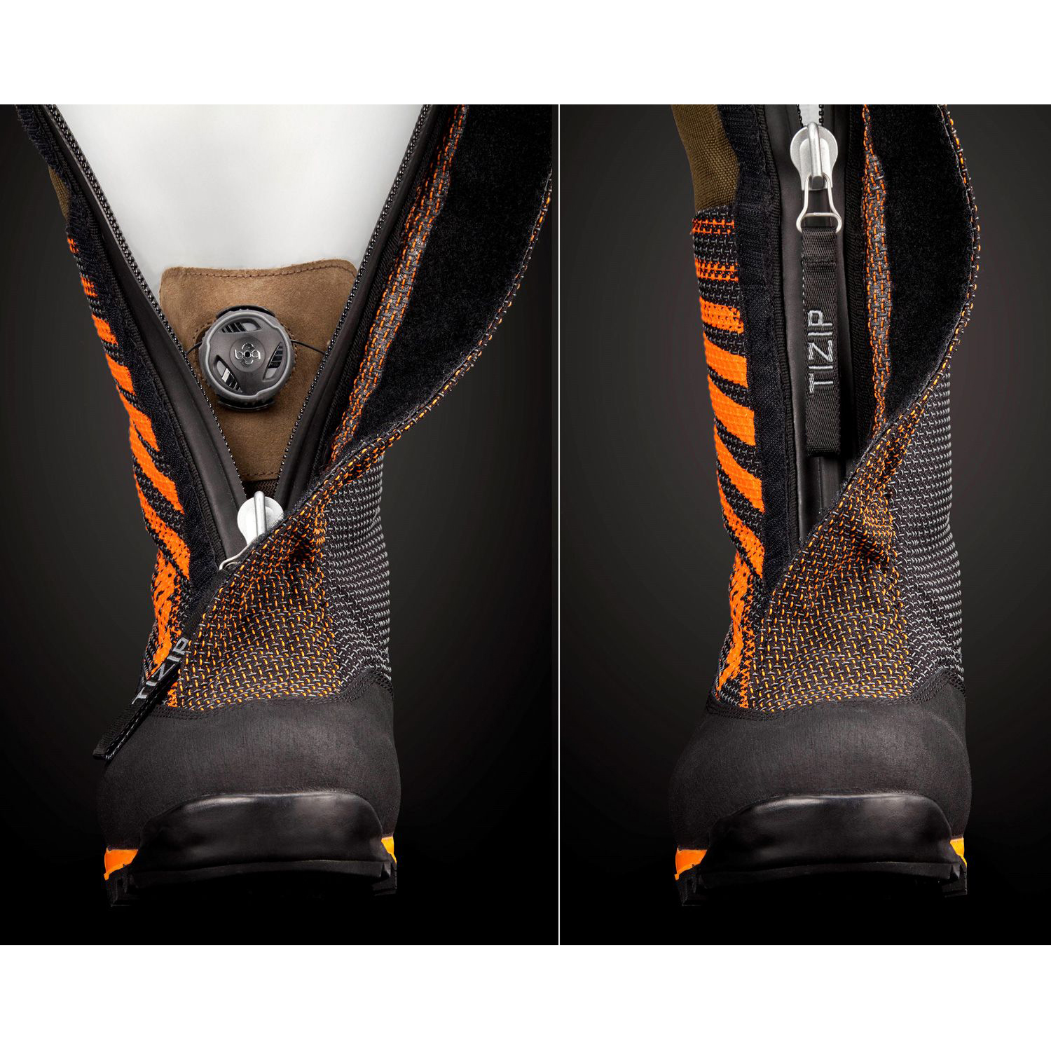 Botte De Chasse Crispi Highland Pro GTX Noir Orange  | NAL-7573221