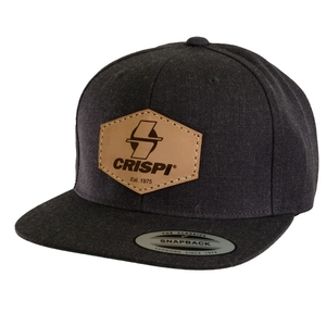 Chapeaux Crispi Cuir Patch Classiche Grise Foncé  | AWA-5131904