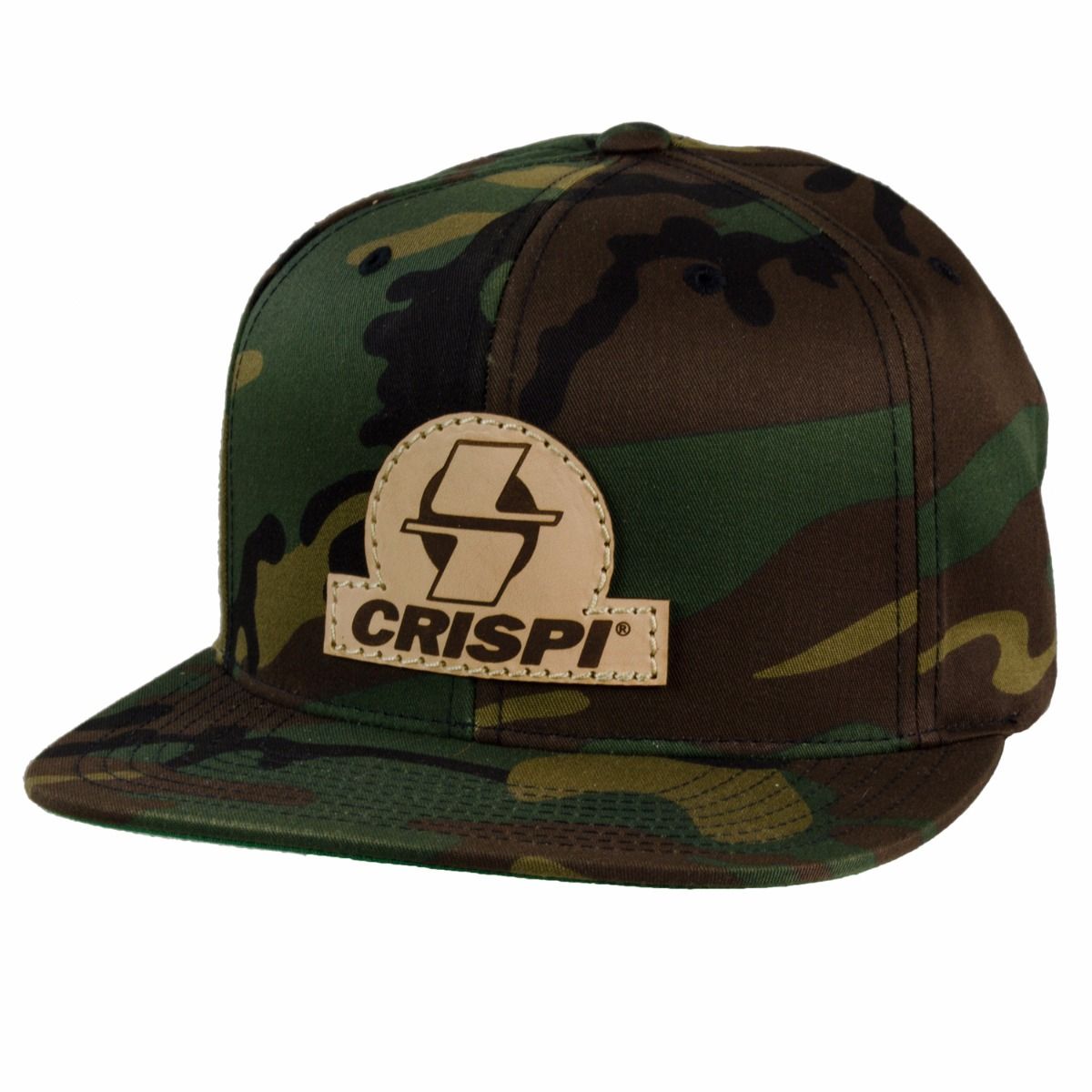 Chapeaux Crispi Cuir Patch Classiche Camouflage  | KMJ-3018274